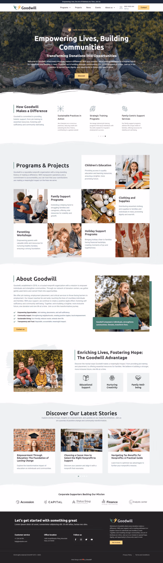 Nonprofit Website Nonprofit Website