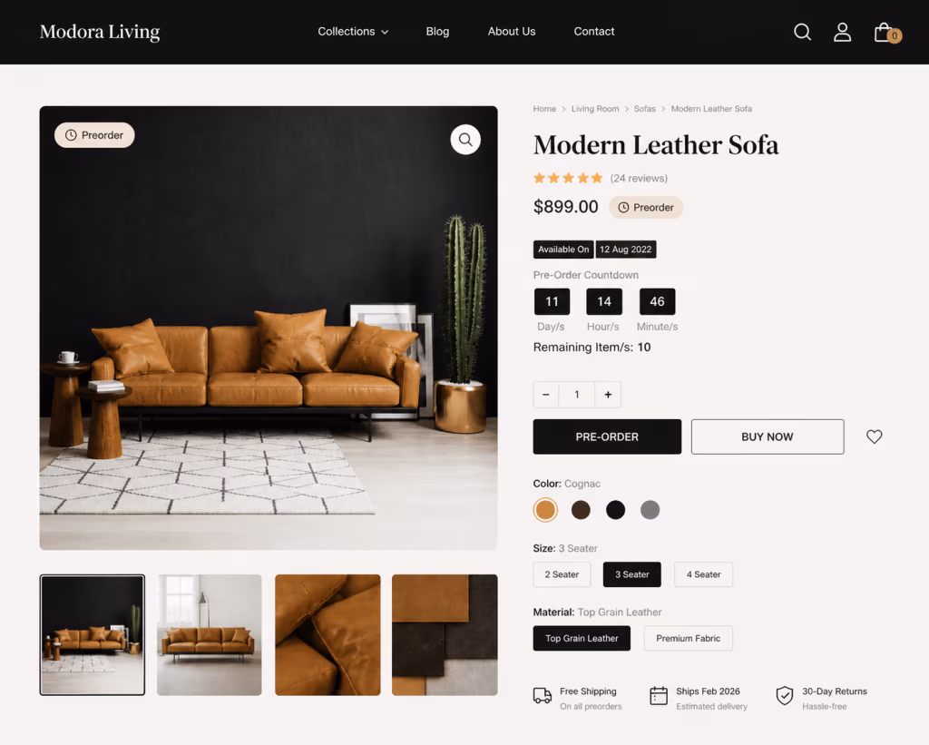 Product Pre-Orders