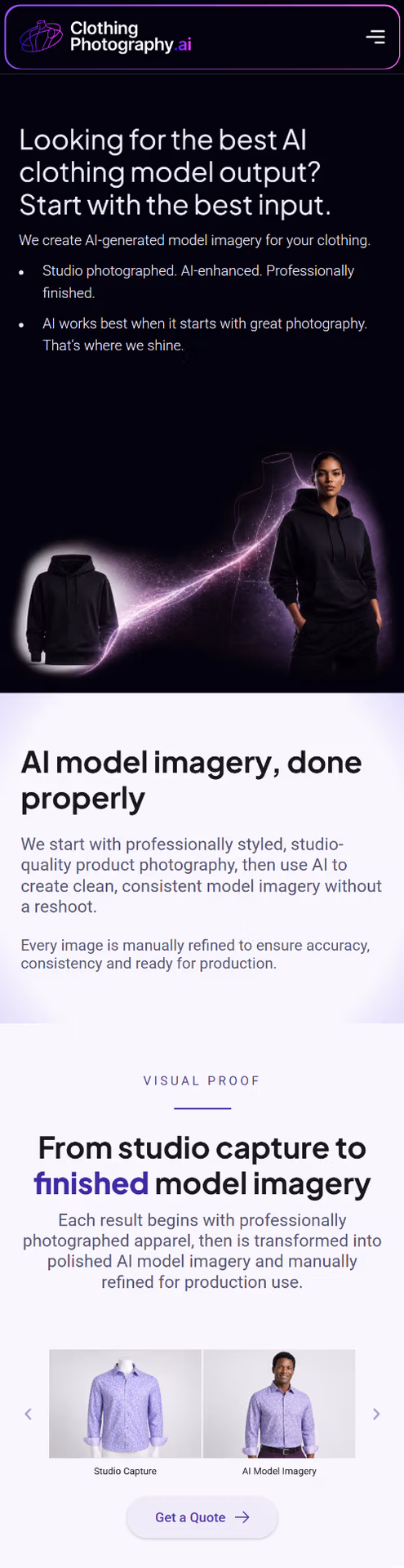 Clothing Photography AI