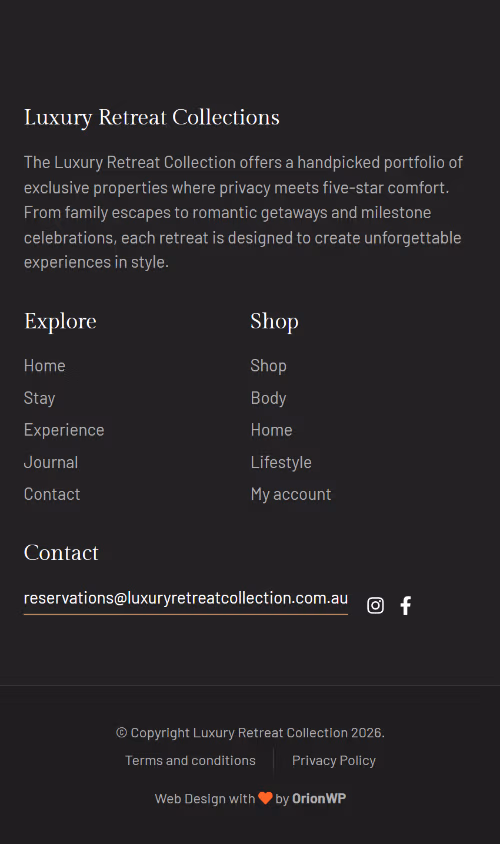 Luxury Retreat Collections