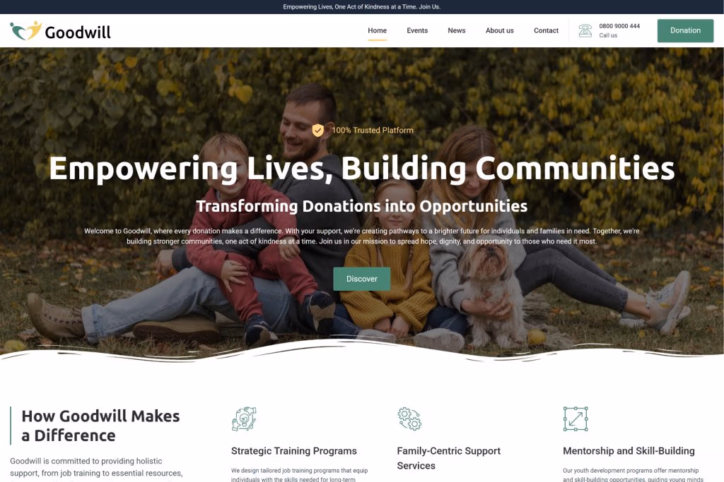 Nonprofit Website Nonprofit Websites